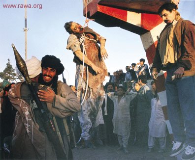 Inhuman execution of a criminal (Dr. Najibullah)