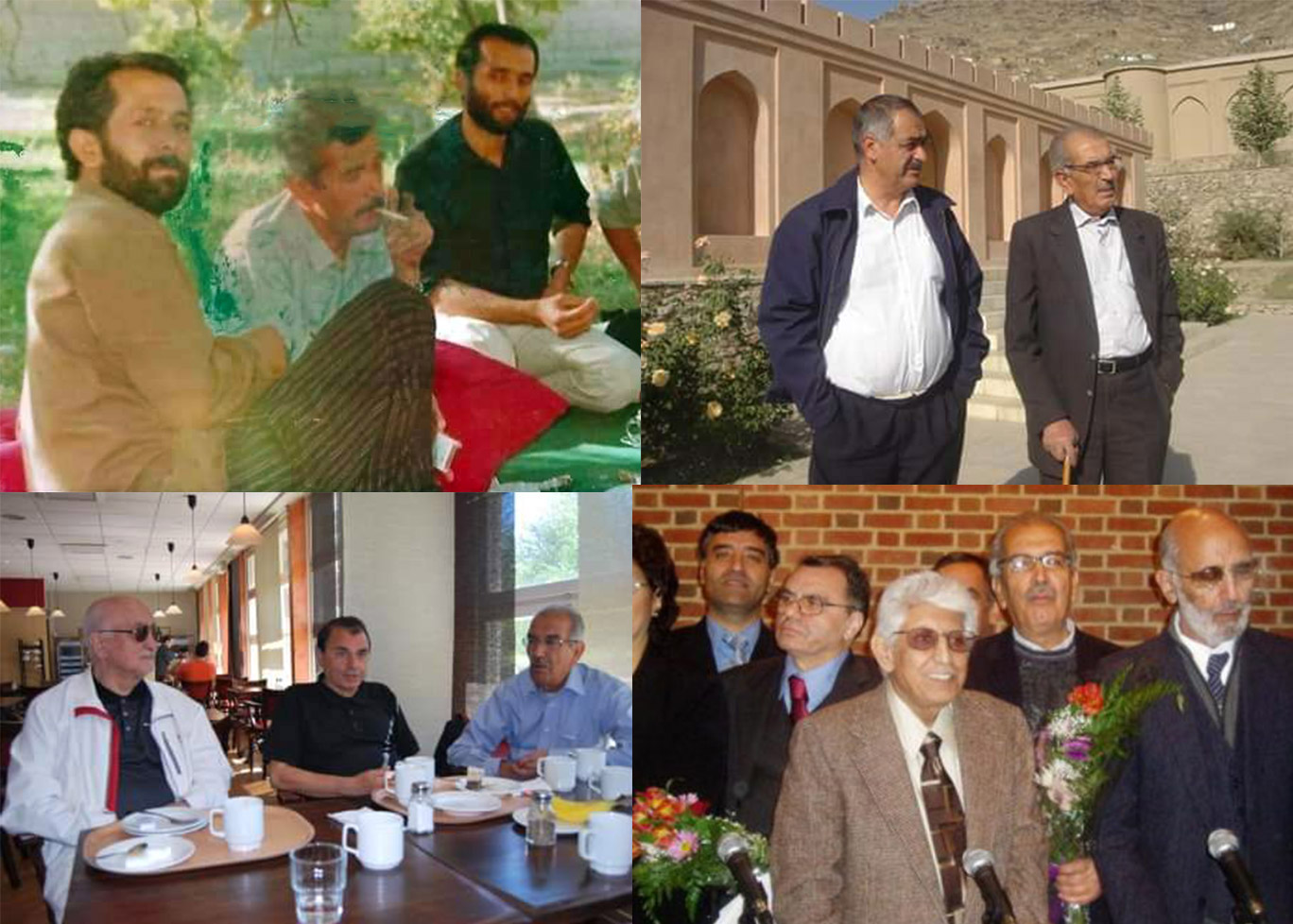 واصف باختری با سمندر غوریانی - قهار عاصی - اکرم عثمان - حسین فخری - لطیف ناظمی